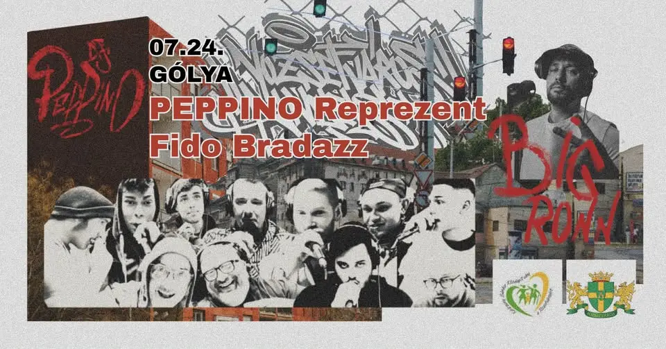 PEPPINO Reprezent: Fido Bradazz & Big Ronn (SK) x TAT koncert Budapesten (Gólya)